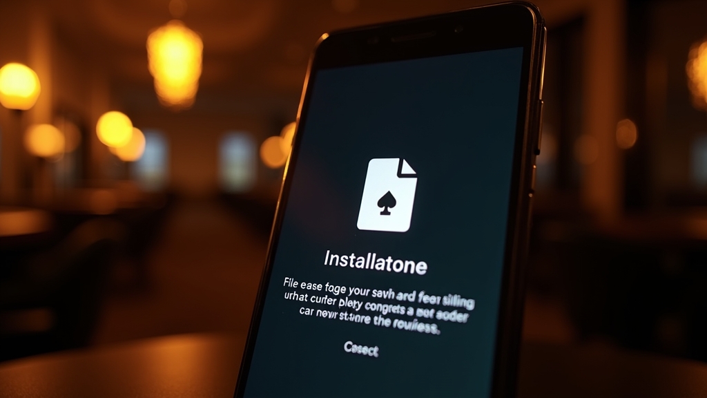 هاتف أندرويد يعرض تثبيت APK مع تنبيه أمني قبل التشغيل